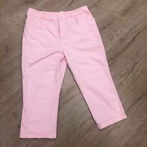 NWOT Croft&Borrow Classic Fit Light Pink Capri